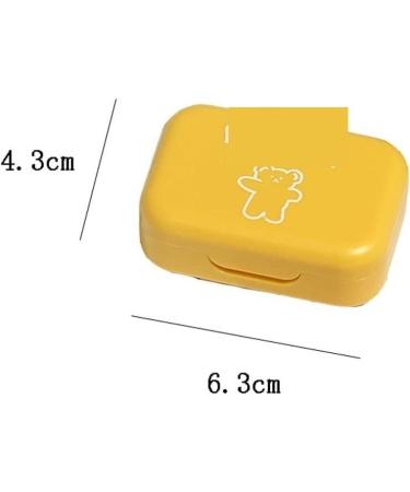 Buy Stylish Blue Optometry Lens Container - Portable & Cute Contact Lens Box for Myopia | Double Contact Lens Case for Girls - Buy Online on GoSupps.com