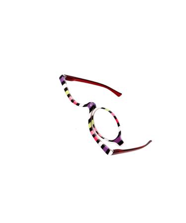 BOKIOESDE Magnifying Glasses Makeup Tool Cosmetic Lens Multipurpose Practical Auxiliary Women Supplies Single Line Space Saving 4.0 +4.0