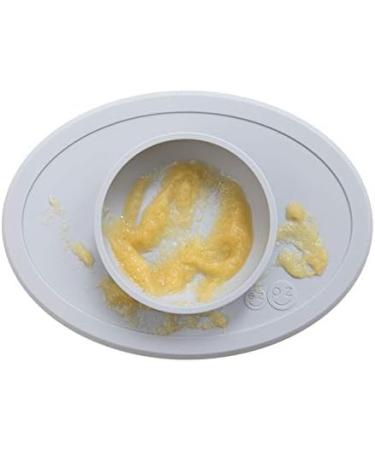 ezpz Tiny Bowl (Pewter) - Silicone Suction Bowl for Baby Led Weaning - 6 months - Buy Online on GoSupps.com