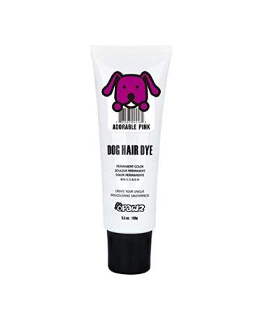 OPAWZ - Pet Hair Dye - Dog Grooming Supplies - Semi Permanent Hair Dye - Completely Safe Pet Hair Dye for Dogs & Puppies Over 12 Weeks Old - Pink Hair Dye - 5.3 Oz Tube Permanent Permanent