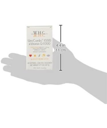 WHC UnoCardio 1000 Fish Oil (60 Softgels) - Pure Triglyceride Omega-3 with EPA, DHA, and Vitamin D3 - Buy Online on GoSupps.com