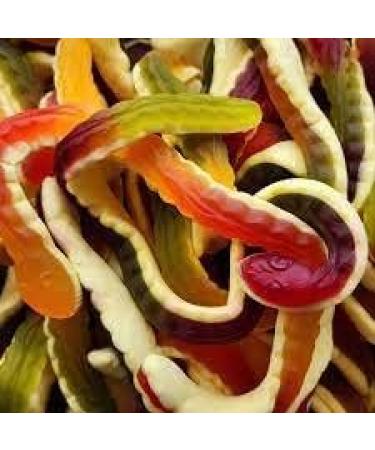 Haribo Yellow Belly Snakes Gummy Sweets - 16 Snakes - Approx 1KG Packed In A Gift Pouch - Yellow Bellies - Fruit flavour gums with a sweet foam gum base - Buy Online on GoSupps.com