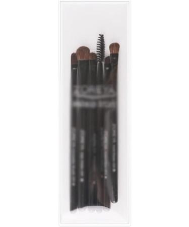DFHBFG Makeup Tools - 6 Small Sets Black Wood Handle Eye Shadow Brushes | High-Quality Makeup Brushes for Flawless Looks - International Shipping Available - Buy Online on GoSupps.com
