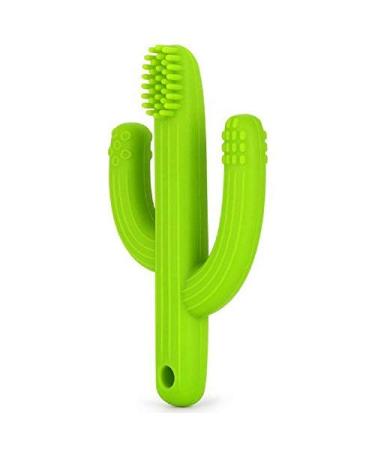 Baby Cactus Teether - Infant Training Toothbrush (Green)