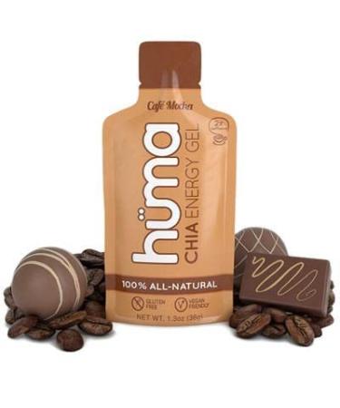 H ma Chia Energy Gel 12 Gels - Premier Sports Nutrition for Endurance Exercise (Caf Mocha)