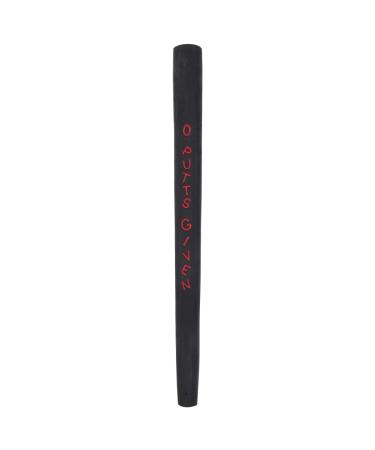 Studio Crafted 0 Putts Given Pistolero Style Golf Putter Grip Midsize for Men Women Black/Red
