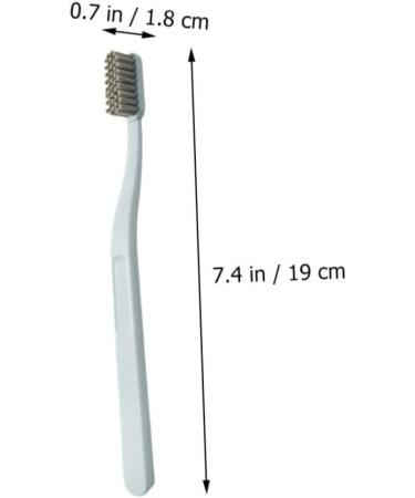 Plafope 6-Pack Manual Toothbrushes for Adults - Stiff Brush for Superior Tooth Cleaning & Oral Hygiene - Buy Online on GoSupps.com