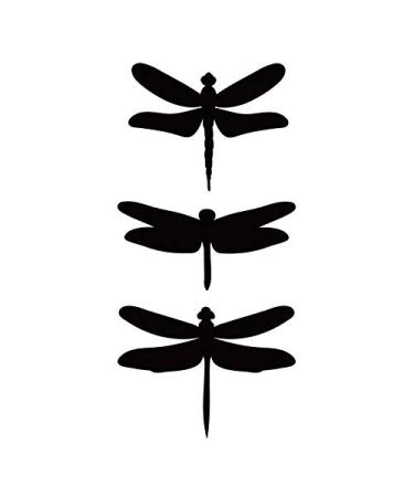 Dragonfly Temporary Tattoo Sticker Set - Watercolor Waterproof Body Art for Women, Girls, and Kids - Pack of 12 - Buy Online on GoSupps.com