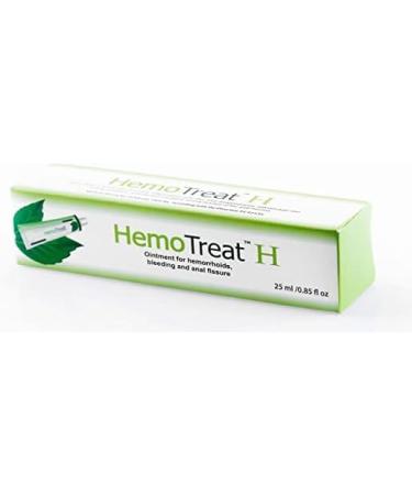 HemoTreat H Haemorrhoid Treatment Cream - Tube with Internal Applicator - Ointment for Internal and External Haemorrhoids 25 ml - Buy Online on GoSupps.com
