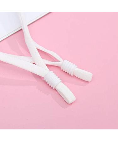 60pcs Flat Adjustable Elastic Ear Loops for Face Masks with Silicone Cord Lock - 4.92L x 1/5W - Buy Online on GoSupps.com