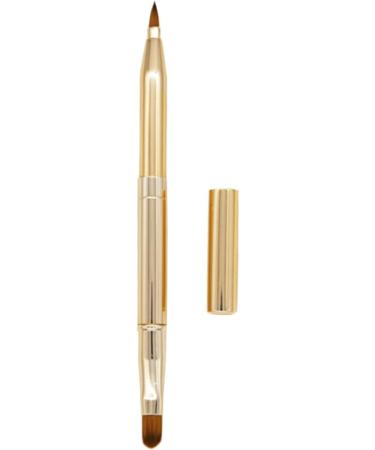 Angoily Applicator Concealer Brush Make up Double-sided Lip Brush Dual End Lip Brush Retractable Lipbrush Makeup Brushed Lip Gloss Lip Makeup Lip Printable Eyebrow Brush 14.5*1*1cm Golden - Buy Online on GoSupps.com