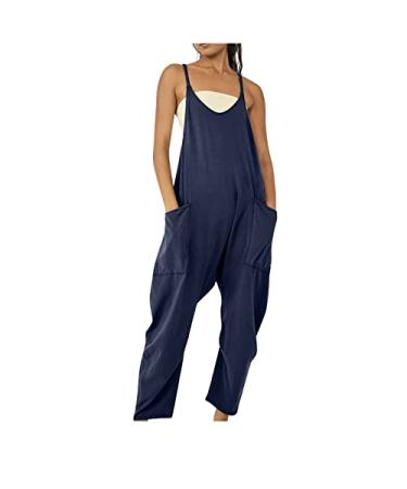 Womens Button Down Work Shirts Long Sleeve Bodysuits Basic V Neck Leotard Jumpsuits Rompers Black A03#navy 3X-Large