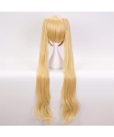 Buy 100Cm Kaho Hinata Blonde Cosplay Wig - Long Wavy Ponytails - Heat-Resistant Fiber Wigs with Cap for Women - Buy Online on GoSupps.com