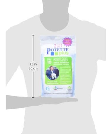 Kalencom Potette Plus On The Go Potty Liner Re-Fills 10-Pack - Buy Online on GoSupps.com