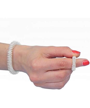Chi Enterprise Premium Massaging Set | Anti-Stress Bracelet & Acupressure Ring | Anxiety Relief | Silver Wrist & Finger Wellness - Buy Online on GoSupps.com