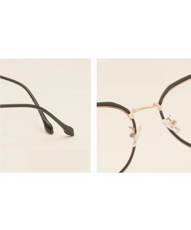 Newada Round Retro Reading Glasses for Women - Oval HD Flat Light Mirror Metal - Comfortable Blue Light Blocking - Purple Color +2.00 - Buy Online on GoSupps.com