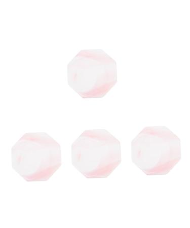 Ciieeo 4pcs Marbled Coasters Party Food Nail Display Boards Fruit Platter Tray Nail Tools Nail Display Racks Nail Polish Oil Nail Tip Boards Gel Pink Ceramics Painted Cake Stand