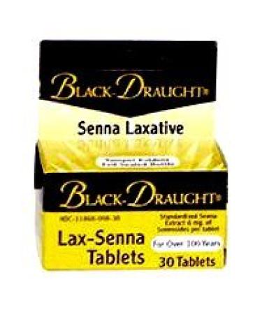Black Draught Senna Laxative Tablets relieves Constipation - 30 Each