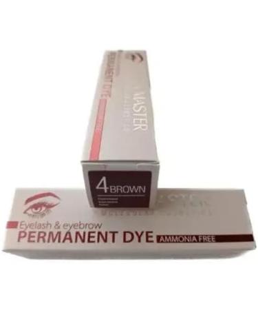  Rosa Impex Ammonia-free permanent hair dye for eyebrows and eyelashes No. 4 Brown "Spa Master" 20 ml - Buy Online on GoSupps.com