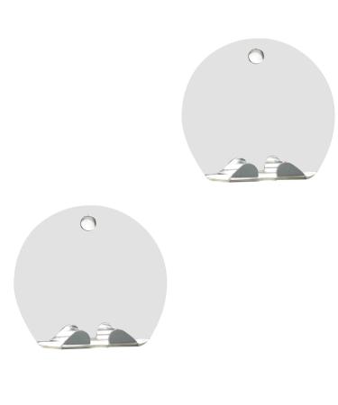 Fomiyes 2st anti-drop level No fog mirror bathroom shaving mirror hanging shower mirror Razor stand mirror razor hanging cosmetic mirror travel portable.