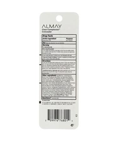 Almay Clear Complexion Concealer Corrector Light 100 0.18 oz - Pack of 2 - Buy Online on GoSupps.com