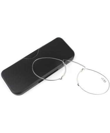 Unisex Compact Visual Aid Mini Nose Clip Iron-Free Reading Glasses - Slide Reading Help for Men & Women - Buy Online on GoSupps.com