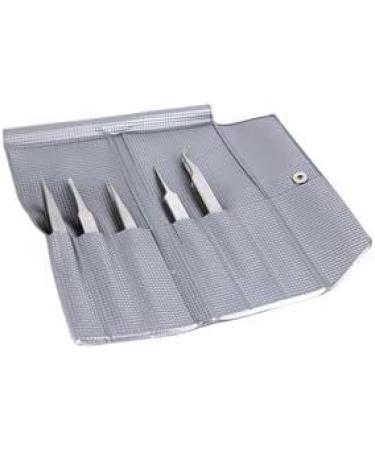 Premium 5-Piece Tweezer Set with Replacement Tips - International Shipping Available | D00349 - Buy Online on GoSupps.com