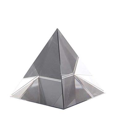 Plauauyt Optical Glass Pyramid 40mm High Rectangular Polyhedron Suitable for Teaching Experiments