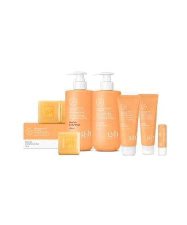 GH Nourish Family Size Shower Gel Bamboo Complex Water Olive-Derived Ceramide & White Chia Oil Creamy Moisturizing Body Wash 33.8 fl oz (1000 ml) - Buy Online on GoSupps.com