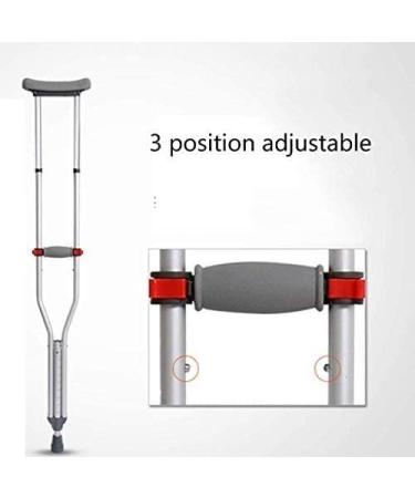 Crutches for Adults Underarm Crutches 1 Pair underarms Crutches Lightweight Elderly Adults Height-Adjustable Walking Sticks Anti-Skid Walking Medical Rehabilitation Great for Travel or Work Run - Buy Online on GoSupps.com