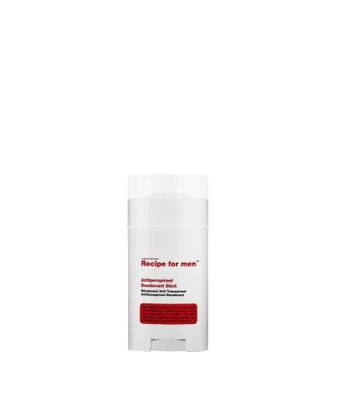 RECIPE FOR MEN Antiperspirant Deodorant Stick - Long-Lasting Wetness Protection, Long-Lasting Odor Control, Fast Absorbing, Gentle, For All Skin Types, 75 ml