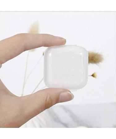 Transparent Plastic Box 10 Pieces Anti-Noise Ear Plug Box Home Spare Parts Cordless Ear Plug Storage Box Cover Small Parts Mini Portable Chip Box Square Dust Organizer Headphone Boxes