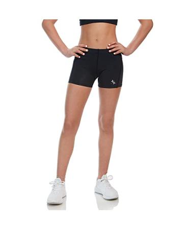 Dragonwing girlgear Girls Mini Compression Shorts (3" Inseam for Active Teen and Tween Girls) Black 12