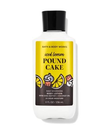 Bath Body Iced lemon Pound Cake Nourishing Body Lotion | 8 fl Oz