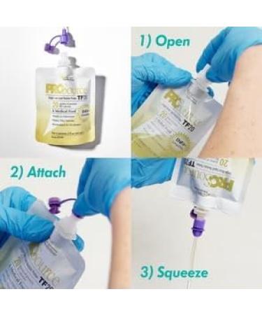Medtrition NutriConnect ProSource TF20 ENFit Compatible Modular Protein Supplement for Tube Feeding 20g Liquid Protein in 60mL Pouch Supports Aspen Guidelines & ICU Nutrition - Buy Online on GoSupps.com