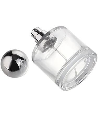 50ml Clear Empty Round Glass Perfume Spray Bottle - Spherical Cap - Buy Online on GoSupps.com