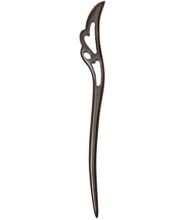1PC Wooden Hair Stick Vintage Japanese Hair Chopstick Ethnic Ebony Bun Chignon Holders Black 18cm - Buy Online on GoSupps.com