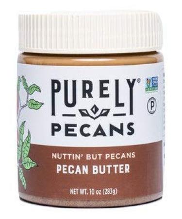 Purely Pecans Nut Butter - Gluten-Free, Non-GMO, Keto, Paleo, Kosher, Vegan - Creamy Pecan Butter - 10oz Nuttin But Pecans