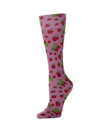 Red Moby Celeste-Stein-CMPSQ-2225 Womens 8-15 mmHg Compression Sock - Queen - Strawberry Jam