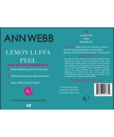 Lemon Luffa Peel - Lemon Glycolic Mask -All Natural Fruit Enzyme Brightening Face Mask w/Fruit Acids & Antioxidants Brightens Dull Complexion Exfoliates & help w/Hyperpigmentation. (2oz) 2 Fl Oz (Pack of 1) - Buy Online on GoSupps.com