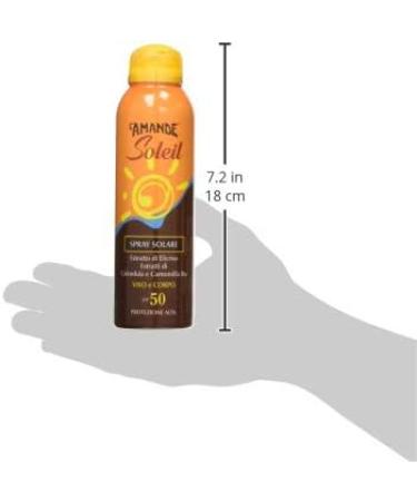  L'Amande ALMOND - Sunscreen for face and body 50 spray with vitamin C sun protection for children and adults with chamomile moisturizing against sunburn - Sun 150 ml - Buy Online on GoSupps.com