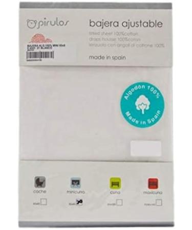 Pirulos 40100001 Fitted Cotton Pillowcase 50x80 cm - White | Soft and Durable - Buy Online on GoSupps.com