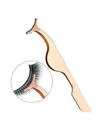 False Eyelashes Applicator Tool - Golden Eyelash Extension Tweezers Nipper - Buy Online on GoSupps.com