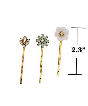 6PCS Vintage Rhinestone Hair Pins for Women - Elegant Bobby Clips for Styling - Retro Hair Accessories - Buy Online on GoSupps.com