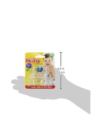 Nuby 4-Pack Fast Flow Nipples - Standard Neck, One Size - Buy Online on GoSupps.com