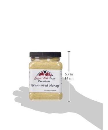 Hoosier Hill Farm Granulated Honey Crystals 1.5 lb - Natural Sweetener for Tea, Baking & Cooking - Buy Online on GoSupps.com