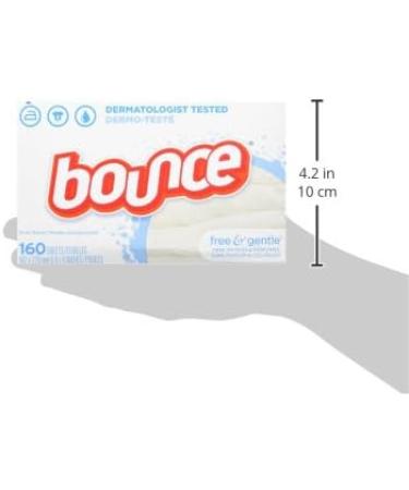 Bounce Free & Sensitive Unscented Dryer Sheets 160 ct - Hypoallergenic Fabric Softener - Buy Online on GoSupps.com
