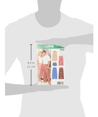 Simplicity U06859A Sewing Pattern Kit for Misses' and Mens' Pajama Pants/Shorts | Code 6859 | Sizes XS-XL - Buy Online on GoSupps.com