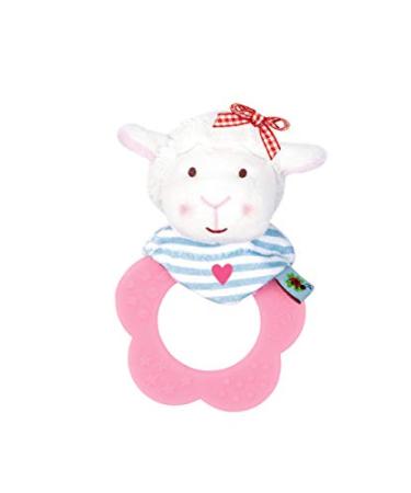 Spiegelburg BabyGl ck Teething Ring Lamb - Soft with Crackling Ears & Embroidery | International Shipping - Buy Online on GoSupps.com