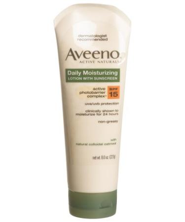 Aveeno Active Naturals Daily Moisturizing Lotion with Sunscreen SPF 15 12 fl oz (354 ml)